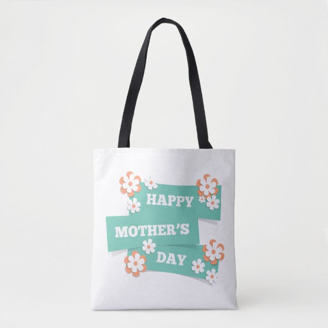 Adorable Floral Happy Mother's Day | Tote Bag (Front)