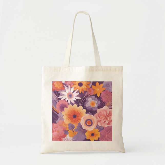 Adorable Floral Tote Bag (Front)