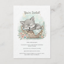 Adorable, fluffy baby wolf  Baby Shower 