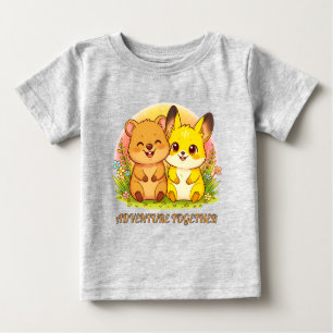 Adorable Forest Animal Friends Kawaii Baby T-Shirt