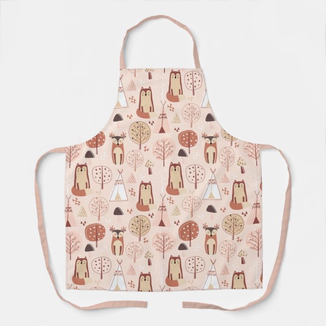 Adorable Forest Animals Apron (Front)