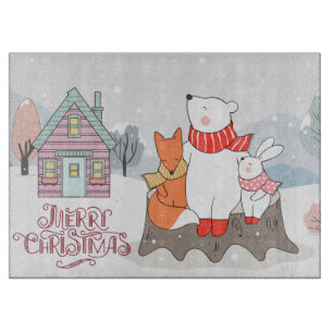Adorable Forest Animals Cutting Board