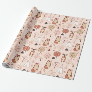 Adorable Forest Critters Wrapping Paper