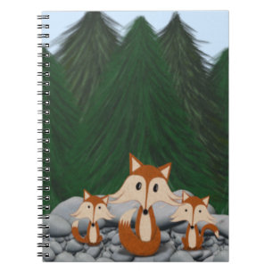 Adorable Fox Family Notebook