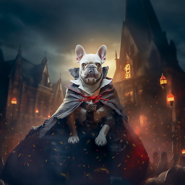 Adorable French Bulldog Puppies Halloween Poster (Creator Uploaded)