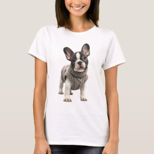 Adorable French Bulldog Puppy in a Cosy T-Shirt