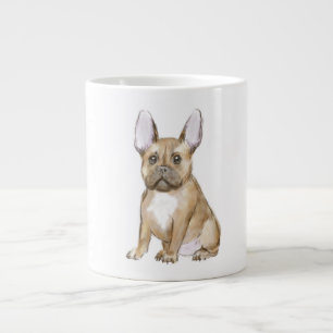 Adorable french bulldog puppy large coffee mug