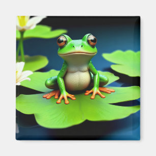 Adorable Frog Birthday Magnet
