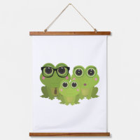 Adorable Frog Family – Dad, Mom & Baby Frog