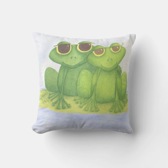 Adorable Frog Lovers Cushion (Front)
