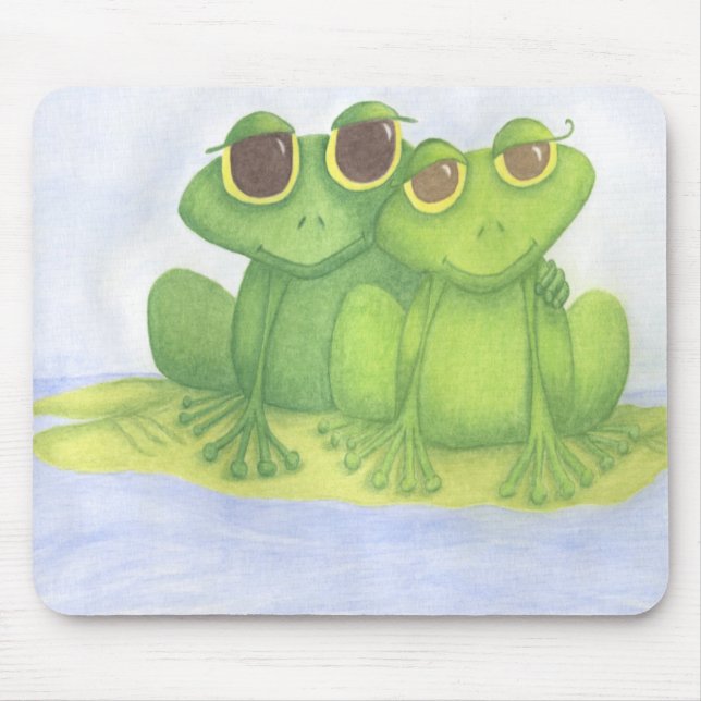 Adorable Frog Lovers Mouse Pad (Front)