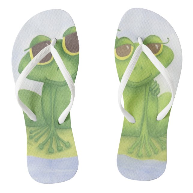 Adorable Frog Lovers Thongs (Footbed)