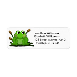 Adorable Froggy Return Address Labels