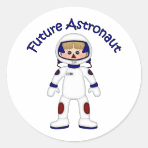Adorable Future Astronaut Tees and Gifts Classic Round Sticker