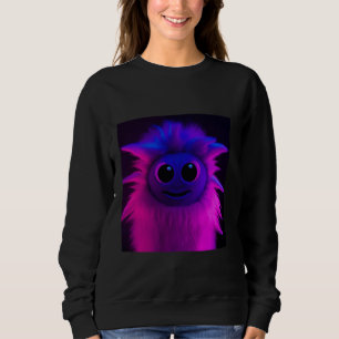 Adorable Fuzzy Creature, Cute Monster Cute Creatur Sweatshirt