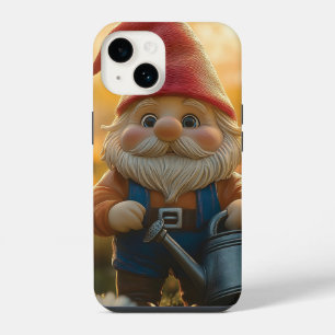 Adorable Garden Gnome with Watering Can iPhone 14 Case
