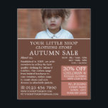 Adorable Girl, Children's Clothing Store Advert Flyer<br><div class="desc">Adorable Girl,  Children's Clothing Store Advertising Flyers By The Business Card Store.</div>