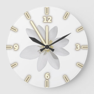 Adorable Girly,Daisy ,White Large Clock
