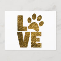 Adorable Glitter Paw Print