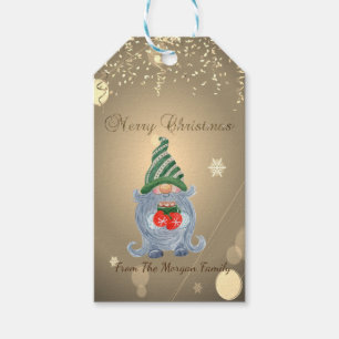 Adorable Gnome Confetti Gift Tags