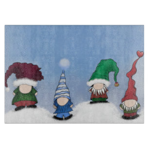 Adorable Gnome Posse Cutting Board