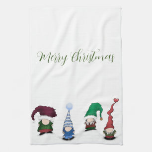 Adorable Gnome Posse Tea Towel