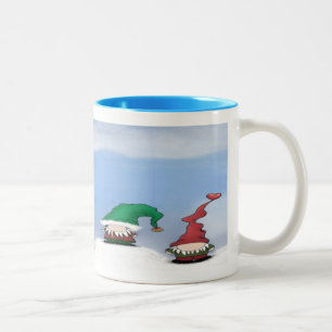 Adorable Gnome Posse Two-Tone Coffee Mug