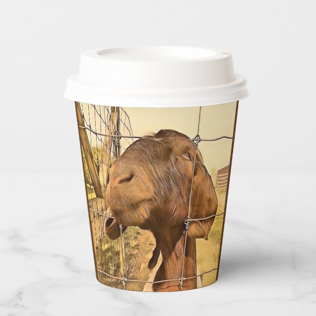 Adorable Goat - Paper Cup (Front)