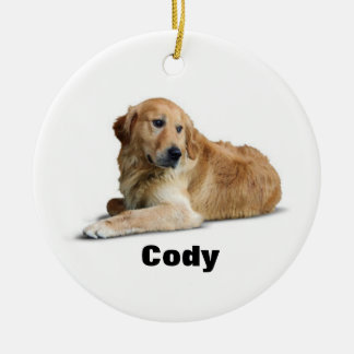 Adorable Golden Retriever Dog  Ornament