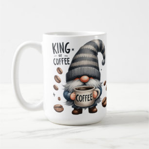 ADORABLE GRAY GNOME CUTE COFFEE SAYING MUG