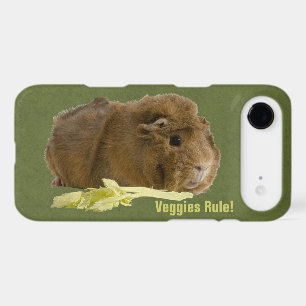 Adorable Guinea Pig Eating Celery Photography