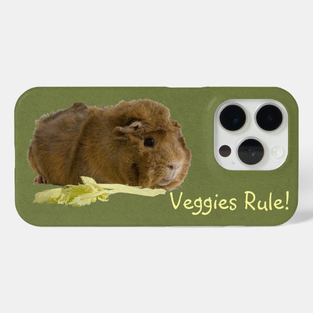 Adorable Guinea Pig Eating Celery Photography Case-Mate iPhone Case (Back (Horizontal))