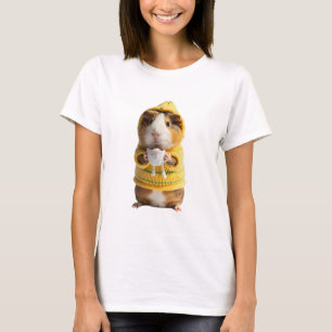 Adorable Guinea Pig in Yellow Sweater