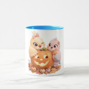 Adorable Halloween Birds Fall Mug
