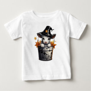 ADORABLE HALLOWEEN COW IN A BUCKET BABY T-Shirt