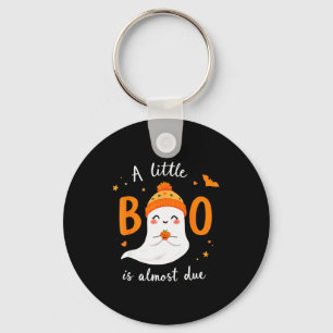 Adorable Halloween Ghost A Little Boo Is Almost Du Key Ring