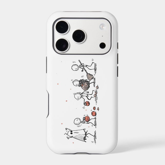 Adorable Halloween Stick Figure Scene (Back)