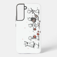 Adorable Halloween Stick Figure Scene