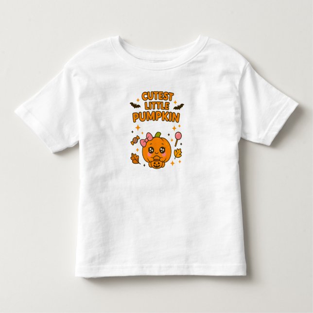 Adorable Halloween Style Toddler T-Shirt (Front)