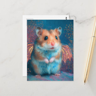 Adorable Hamster Dragon Postcard