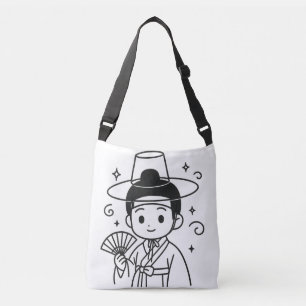 Adorable Hanbok Boy – Korean Culture Gift Crossbody Bag