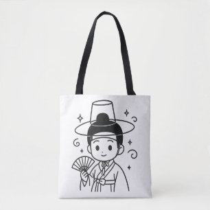Adorable Hanbok Boy – Korean Culture Gift Tote Bag