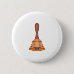 Adorable Handbell 6 Cm Round Badge