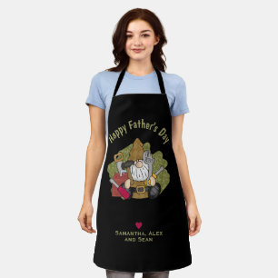 Adorable Handyman & Carpenter Garden Gnome Apron