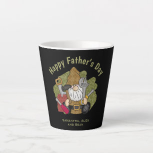 Adorable Handyman & Carpenter Garden Gnome Latte Mug