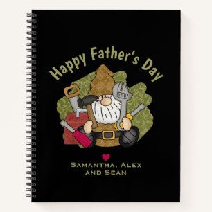 Adorable Handyman & Carpenter Garden Gnome Notebook