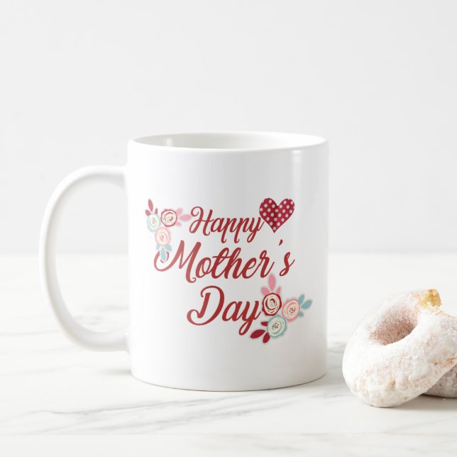 Adorable Happy Mother's Day | Coffee Mug (With Donut)