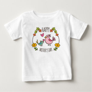 Adorable Happy Mother's Day   Ruffle Tee