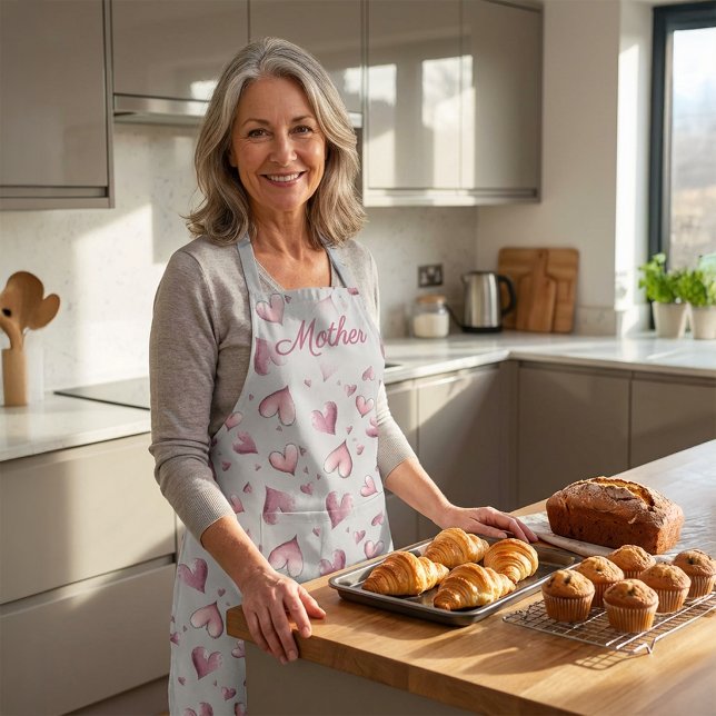 Adorable Hearts Pattern Apron (Creator Uploaded)