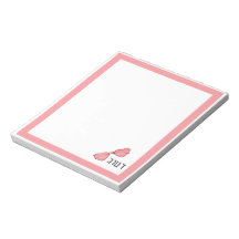 Adorable Hebrew Name Personalized Notepad 